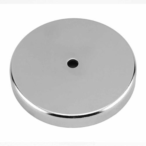 Magnet Source Round Base Magnet 30mm Silver Pack of 2