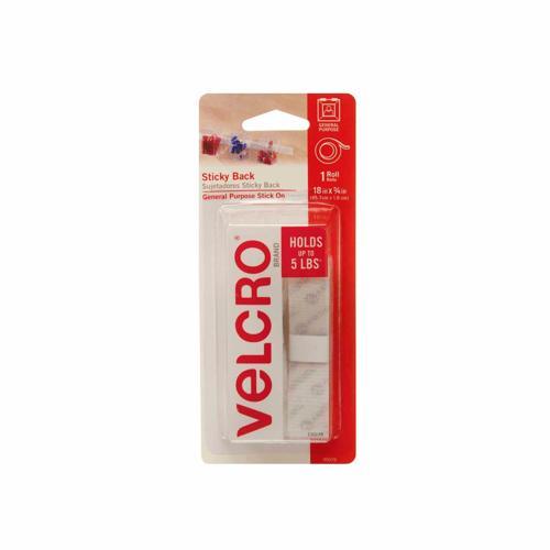 VELCRO Brand Sticky Back Tape 19 X 457mm White