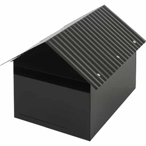 Mail Boss Oxford Metal Letterbox 230mm 270mm 345mm Black