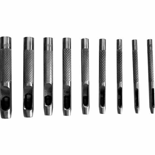 Fuller Hollow Punch Set 9 Piece Grey