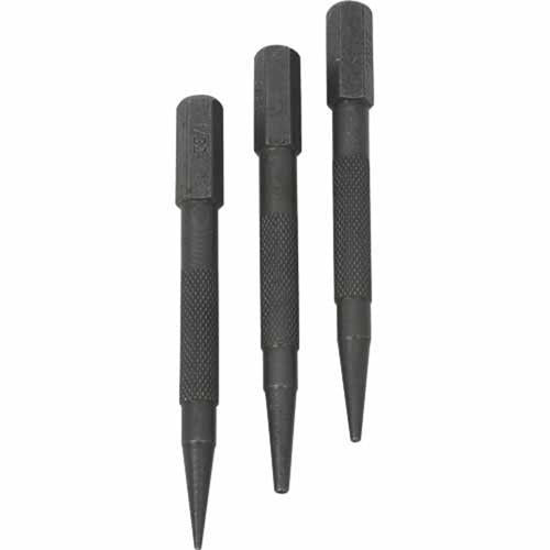 Fuller Nail Punch Set 3 Piece Grey