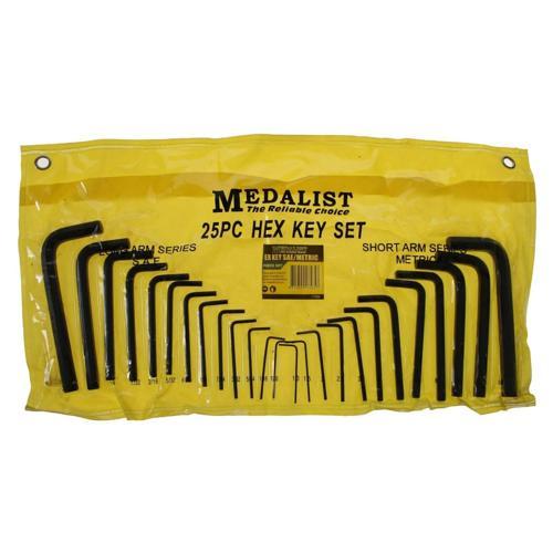 Medalist Allen Key Set 25 Piece Black