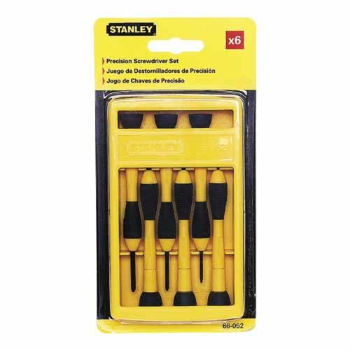 Stanley Precision Screwdriver Set 6 Piece Yellow
