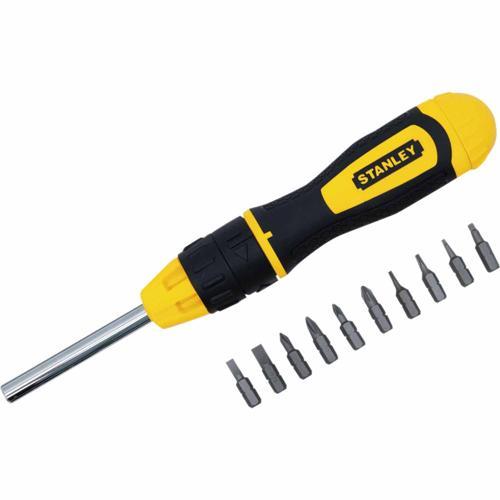 Stanley Ratchet Screwdriver Set 10 Piece Black
