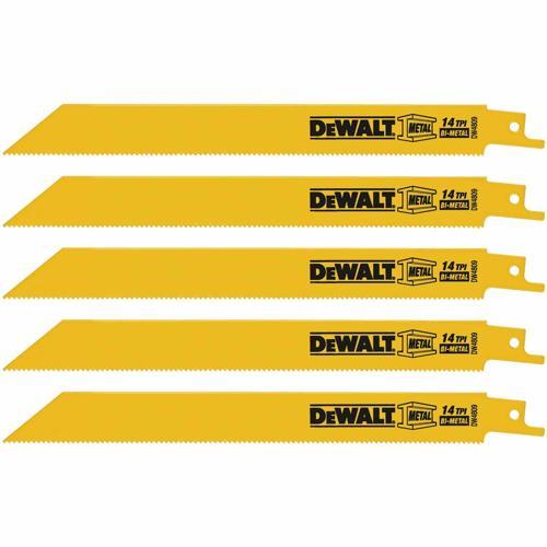 DeWALT Reciprocating Saw Blades Pack of 5 DW4809
