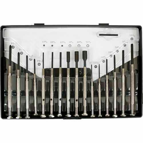 Fuller Precision Screwdriver Set 16 Piece Black And Yellow