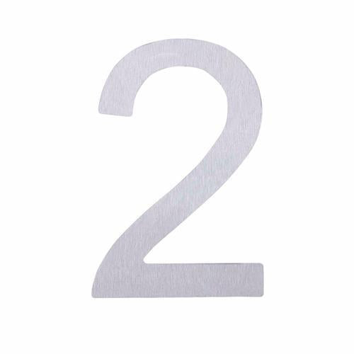 Elements Hardware Adhesive Stainless Steel Numeral #2 76mm Stainless Steel