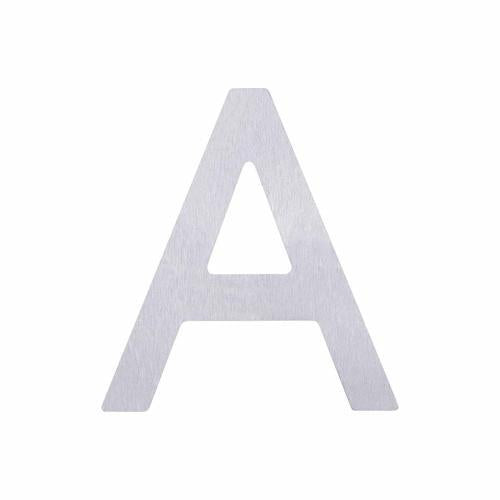 Elements Hardware Adhesive Stainless Steel Alphabet #A 76mm Stainless Steel