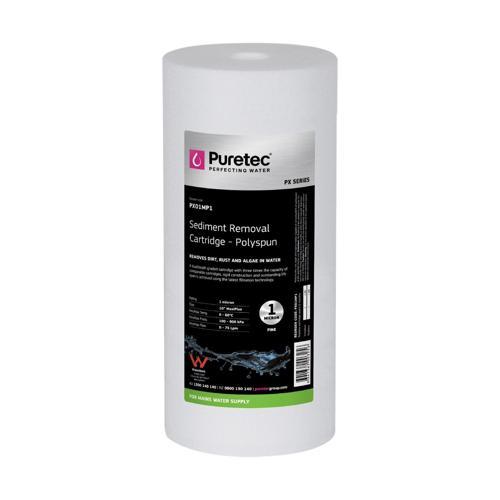 Puretec Sediment Cartridge 114mm X 254mm 114.3 X 254mm (4.5 X 10 Inches) White