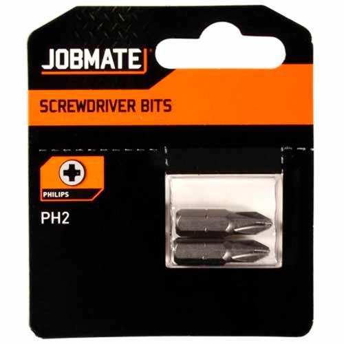 Jobmate S/D Bit Ph #2 S6150 25mm Grey Pack of 2