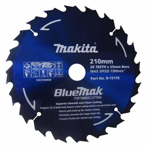 Makita Circular Saw Blade 210mm Blue B-15176
