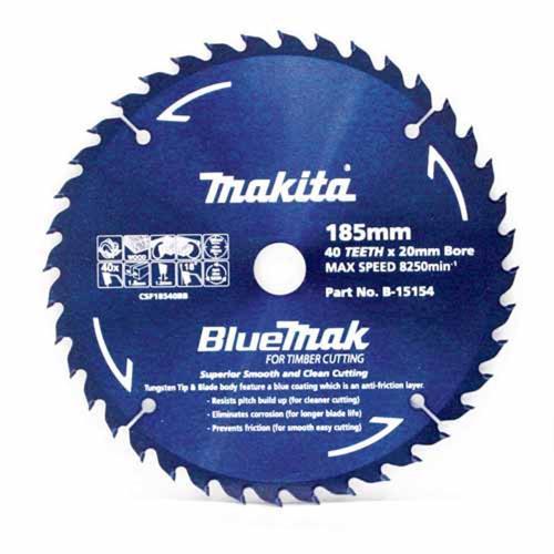 Makita Circular Saw Blade 185mm Blue