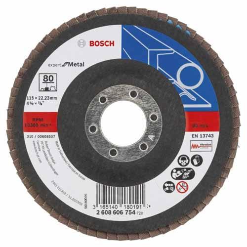 Bosch Flap Disc Expert For Metal 115mm Blue 2608606754