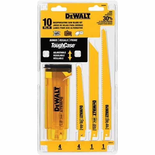 DeWALT Recip Saw Blade Set 10 Pieces