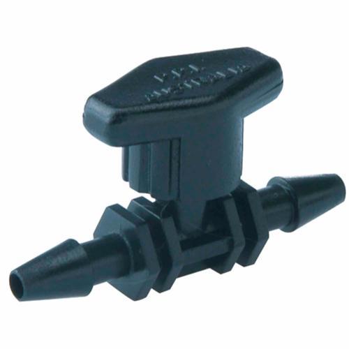 Neta In-Line Valve With Barbs 4mm Black Pack of 3