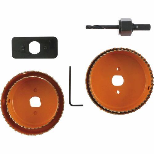 Number 8 Downlight Installation Kit 7 Piece Orange
