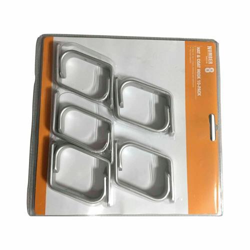 Number 8 Hat And Coat Hook Pack of 10
