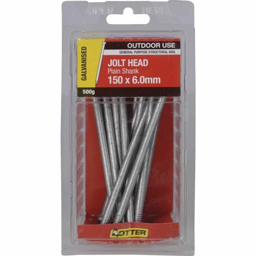 Otter Jolt Head Nails 150 X 6.0mm 500g Galvanised