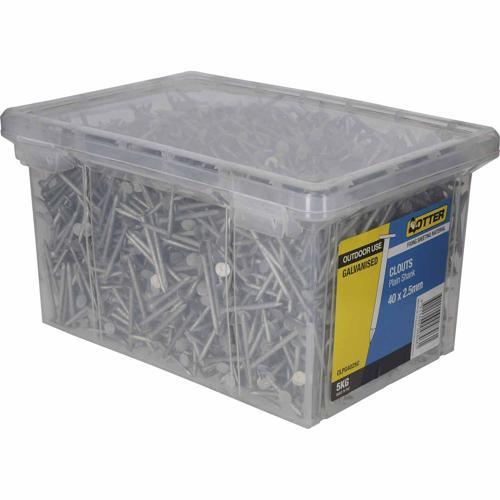 Otter Clout Nails 40 X 2.5mm 5kg Galvanised
