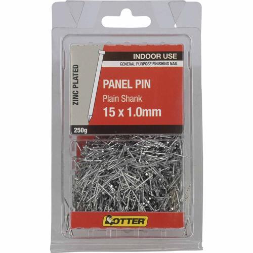 Otter Panel Pin 15 X 1.00mm 250g Zinc Plated