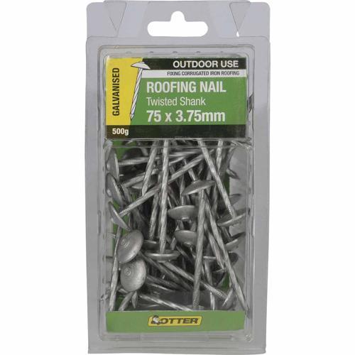 Otter Roofing Nails 75 X 3.75mm 500g Galvanised