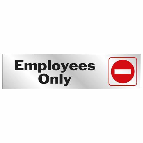 HY-KO Employees Only Sign 50mm L: 203mm
