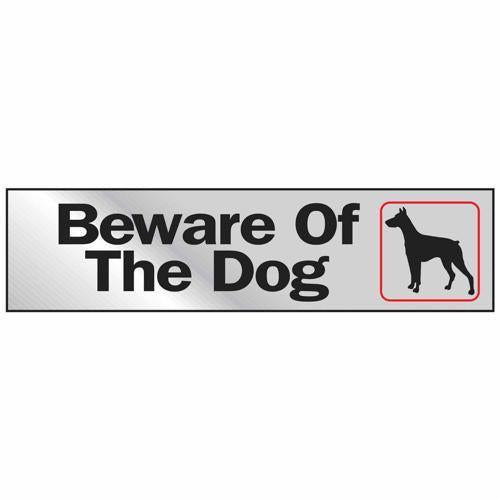 HY-KO Beware Of Dog Sign 50mm L: 203mm