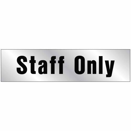 HY-KO Staff Only Sign 50mm L: 203mm
