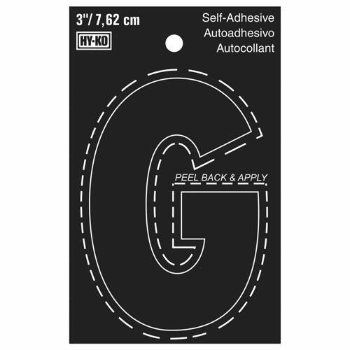 HY-KO Letterbox Letter G 76mm Black