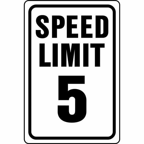 HY-KO Speed Limit Sign 457mm L: 304mm HW-23