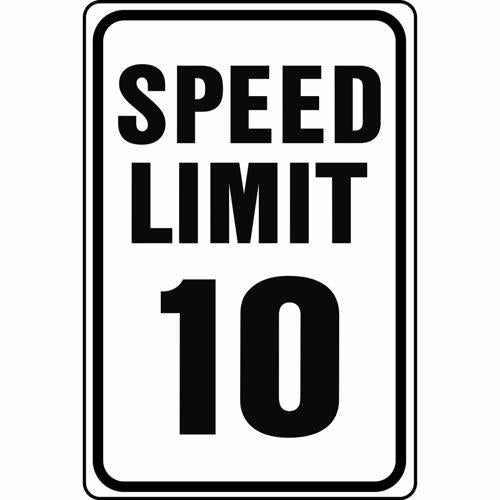 HY-KO Speed Limit Sign 457mm L: 304mm HW-10