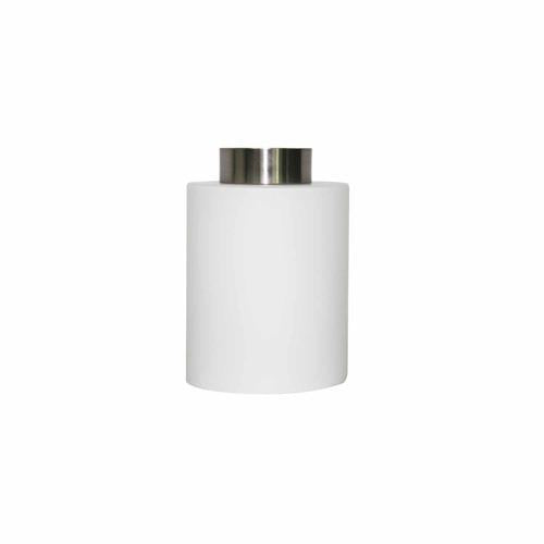 Nouveau Light Batten 140mm X 200mm Opal / Brushed Nickle