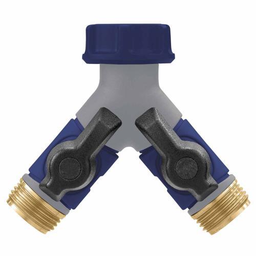 Orbit Max Twin Tap Connector 20mm Blue & Grey