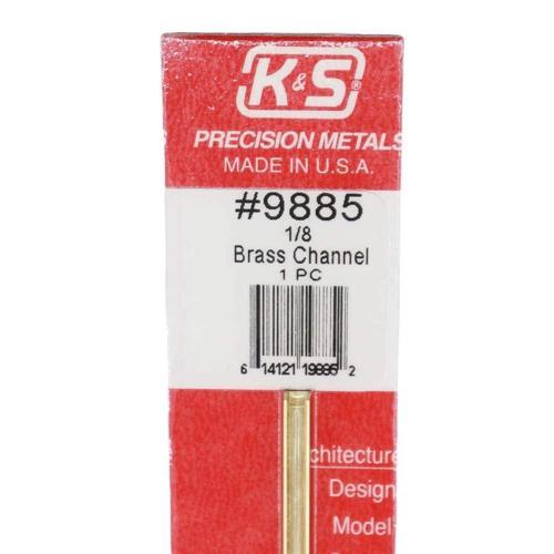 K&S Metal Brass Channel 1/8 X 300mm