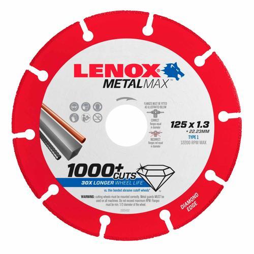 Lenox MetalMAX Cutoff Wheel Dg 125mmX22.2mmX1.3mm White