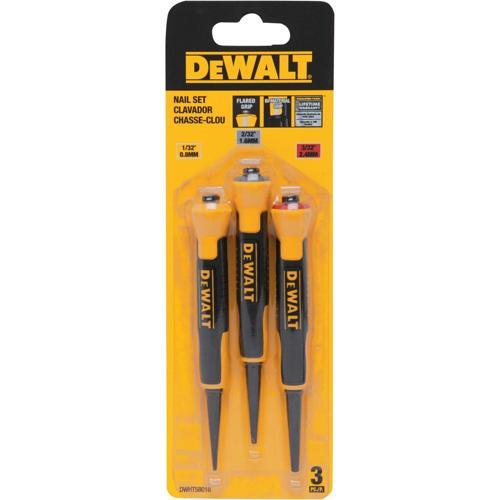 DeWALT Bi-Material Nail Punch 3 Piece