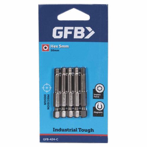GFB Screwdriver Bit 50mm Pack of 5
