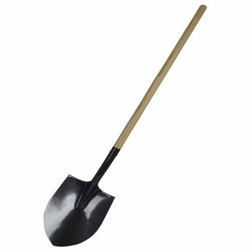 Number 8 Wooden Round Point Shovel Hammersmith Silver