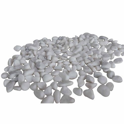 Nouveau Polished Garden Stones 10kg 10-20mm Snow White