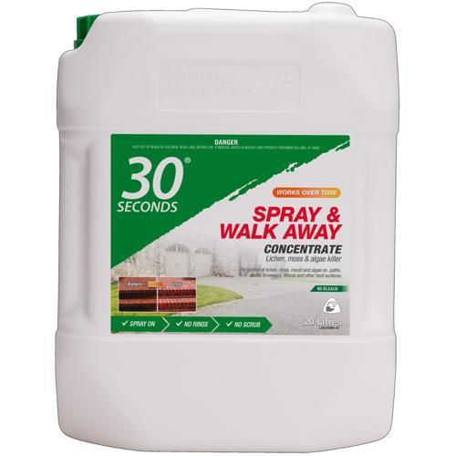 30 Seconds Spray & Walk Away Lichen Moss And Mould Remover Concentrate 20L