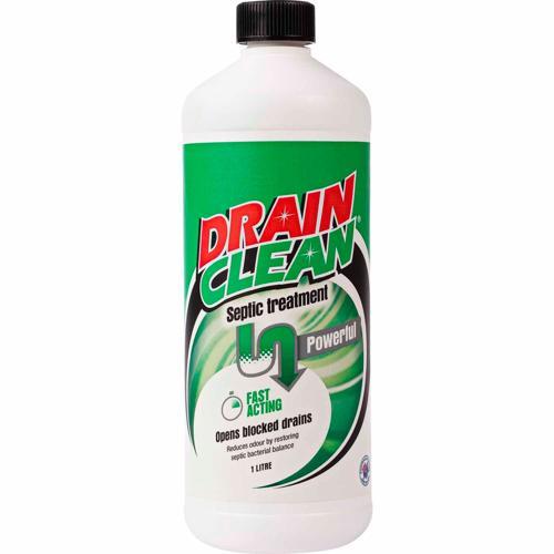 Drain Clean Drain Clean Septic Treatment 1L White Bottle Black Cap