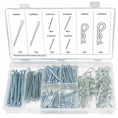 Swordfish Cotter & R Clip Assortment 260 Piece Pack of 260