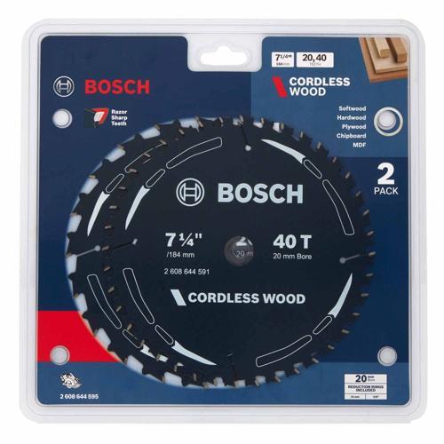 Bosch Circular Saw Blade Set For Wood 184mm Pack of 2