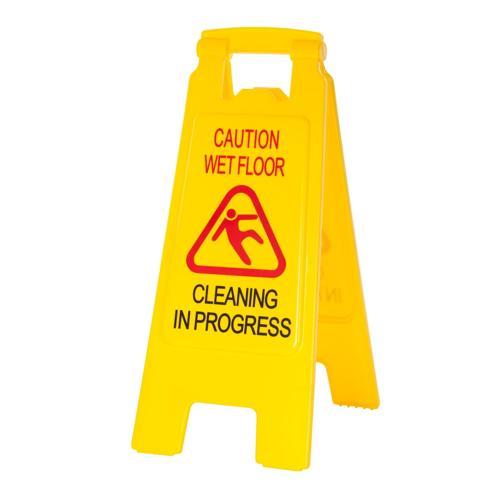 Browns Wet Floor A Frame Signage 620mm Yellow