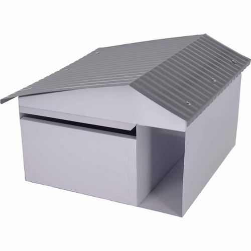Mail Boss Maheno Metal Letterbox 235mm 330mm 345mm White/Grey