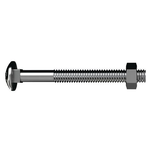 Bremick Coach Bolts & Nuts M8 X 110mm Zinc Plated Pack of 50