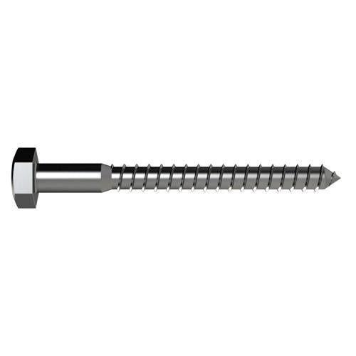 Bremick Coach Screws M12 X 130mm Stainless Steel 316