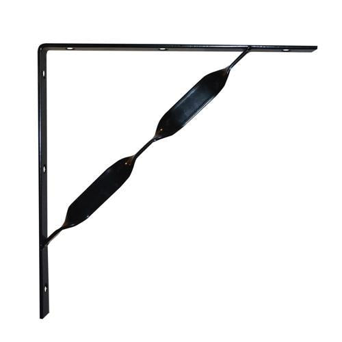 Carinya Twisted Stayed Bracket 250x200x25x3.5mm Black