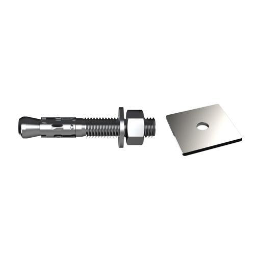 Bremick Through Bolts With Square Washers 12 X 140mm Stainless Steel Pack of 20