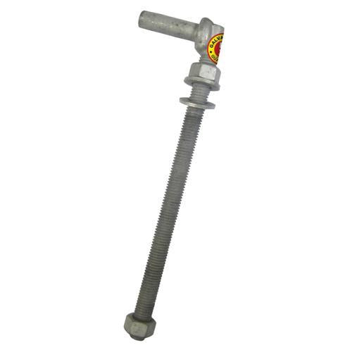 Gartner Through-Post Gudgeon With Short Pin Galvanised